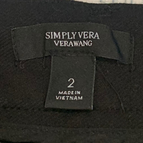 Simply Vera Wang Black Dress Pants - Picture 3 of 5